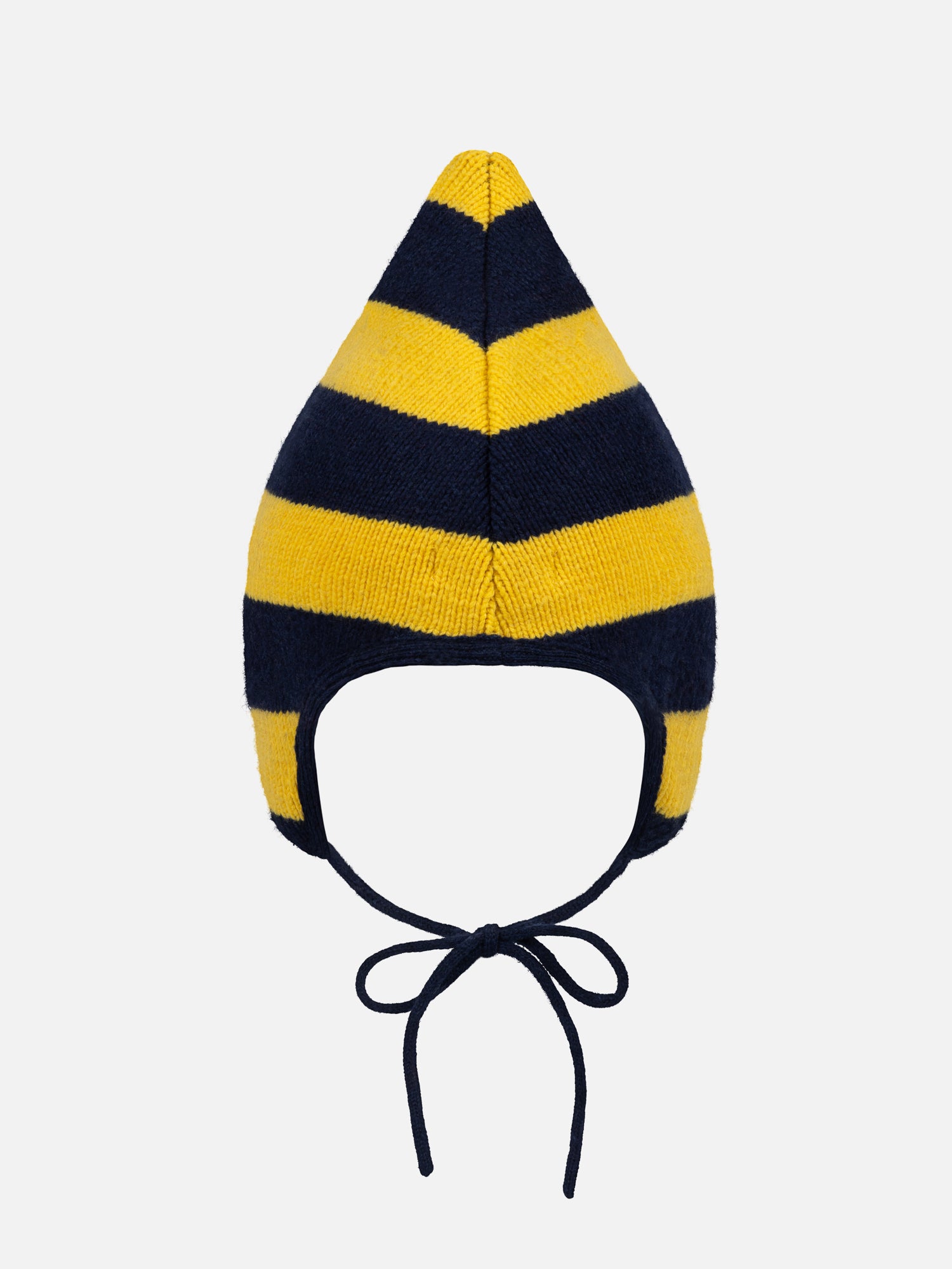 SPIKE BONNET in YELLOW NAVY BLUE STRIPE - Image 2