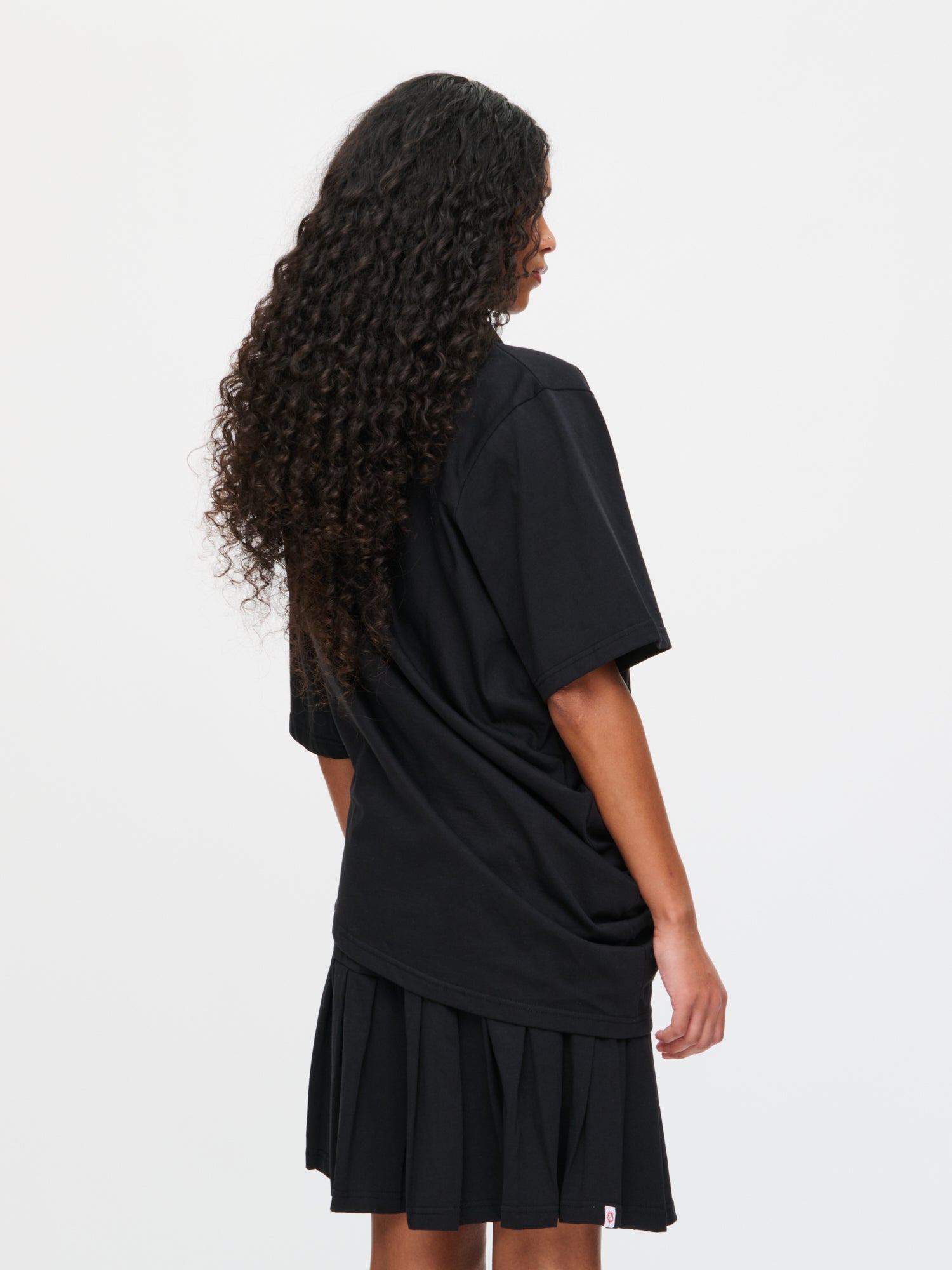 TOPSY TURVY JERSEY DRESS in BLACK - Image 2