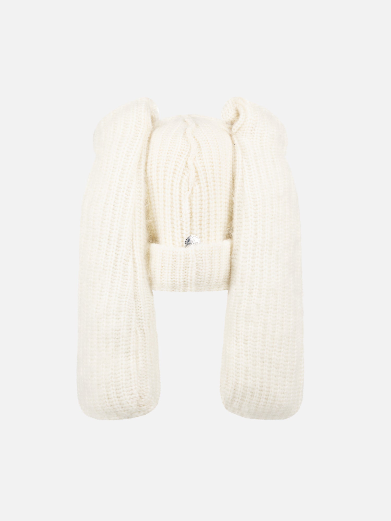 ARTISANAL SUPERSIZED RABBIT BEANIE in ECRU - Image 2