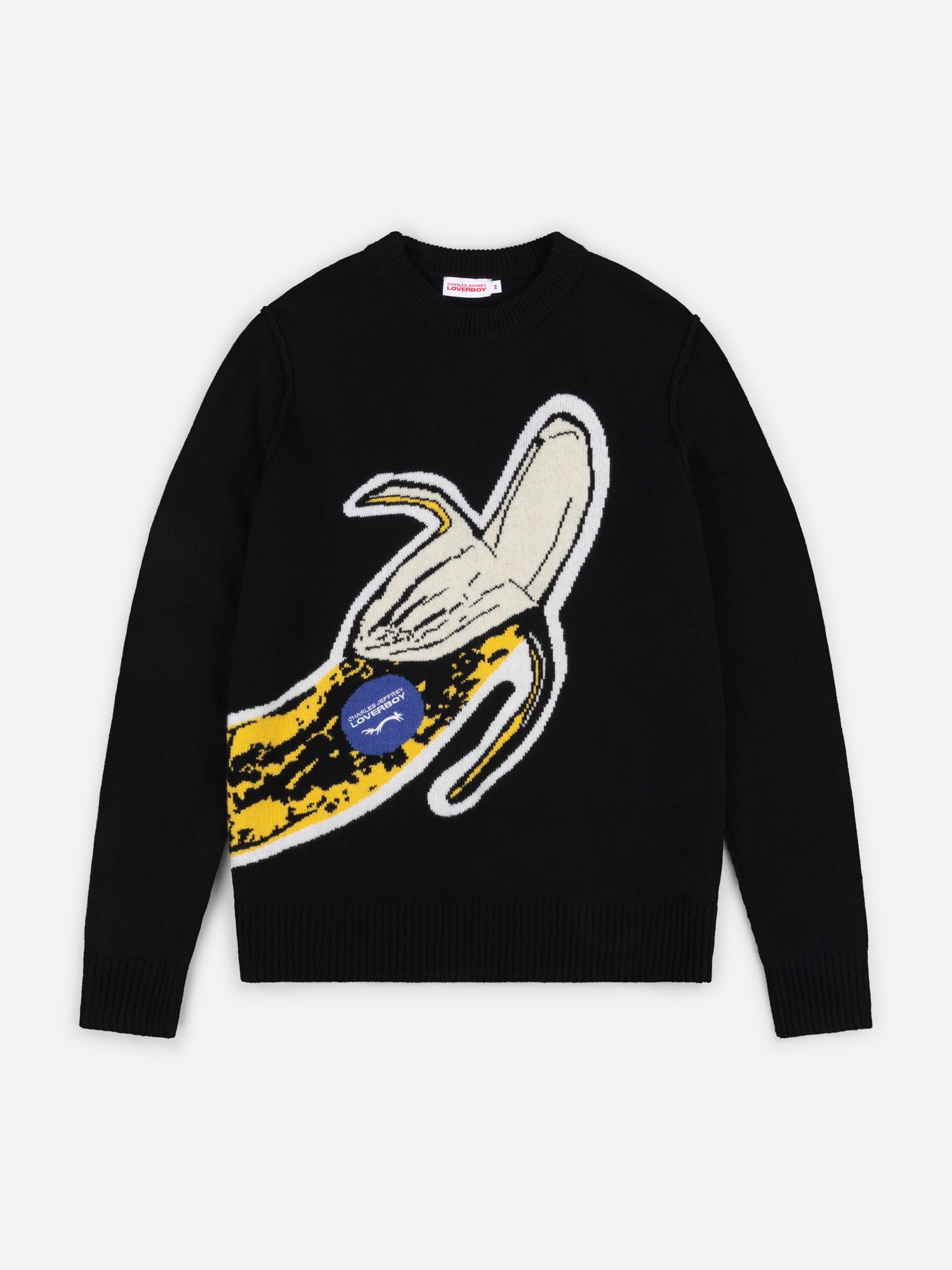 GRAPHIC JUMPER in BLACK YELLOW BANANA - Image 5