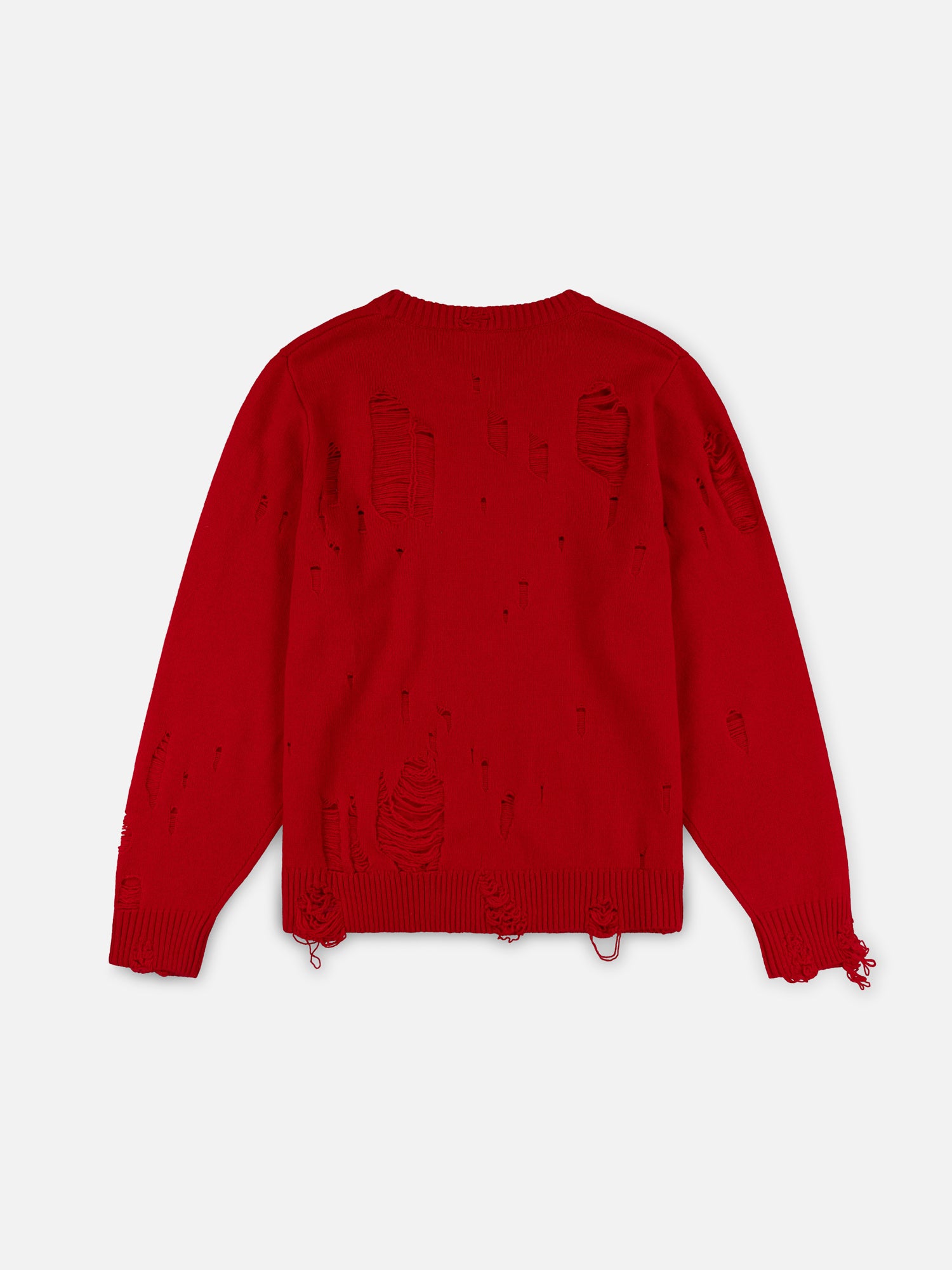 DISTRESSED LOGO JUMPER in RED - Image 8
