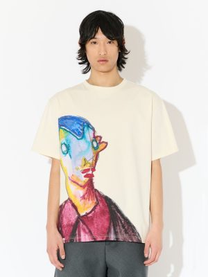 GRAPHIC SHORT SLEEVE TEE in ECRU