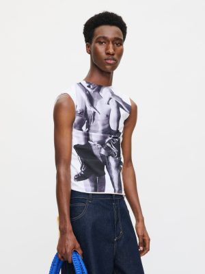 GRAPHIC TANK TOP in WHITE